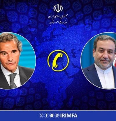 گفتگوی تلفنی وزیر امور خارجه جمهوری اسلامی ایران و مدیرکل آژانس بین‌المللی انرژی اتمی